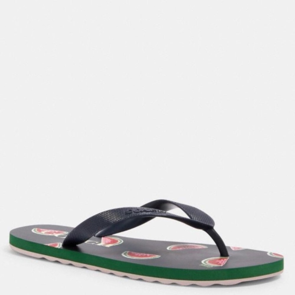 COACH ZAK NAVY WITH WATERMELON FLIP FLOP/ 7